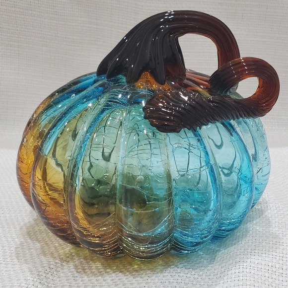 Other - Blown Glass Fall Pumpkin